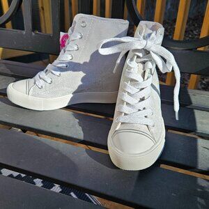 Y2k Airwalk/vans skater silver sparkle high top wedge NWT Sz 7